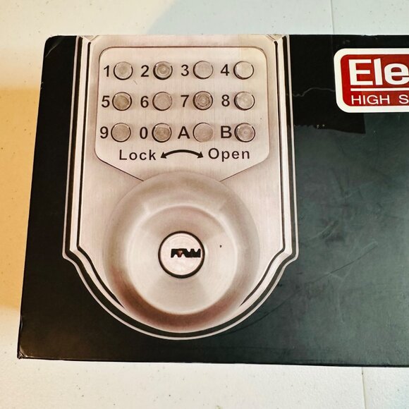 Mechanical Keyless Deadbolt Door Lock Open with Passcode or Key High Security - Picture 3 of 9